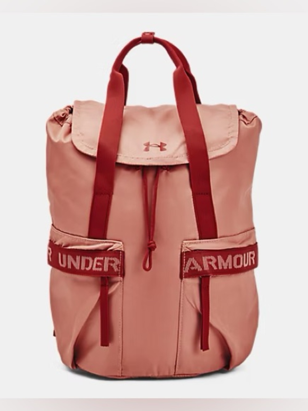 New Under Armour WATERPROOF Women's Rose Pink Drawstring Backpack 10L